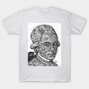 WOLFGANG AMADEUS MOZART ink portrait.2 T-Shirt